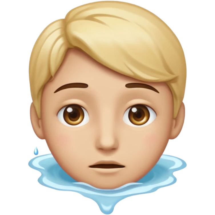 so like a sad face 🥺 and mix of this☺️ and this😔, like someone is sad because you ignore them but they have that cute smiley face with watery but not watery eyes and you cant say no to them, but make it classic emoji not woman or man emoji emoji