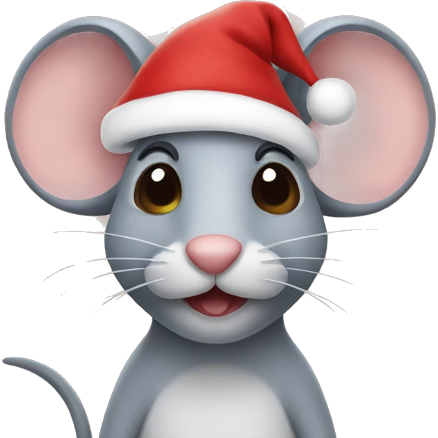 Christmas mouse emoji