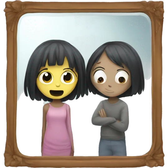 mirror&gir l emoji