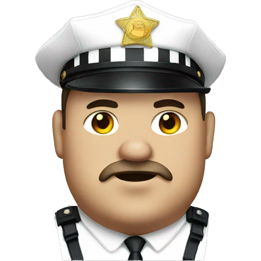 fat man as cop emoji