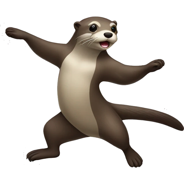 Dancing otter emoji