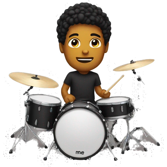 Me playing drums  emoji