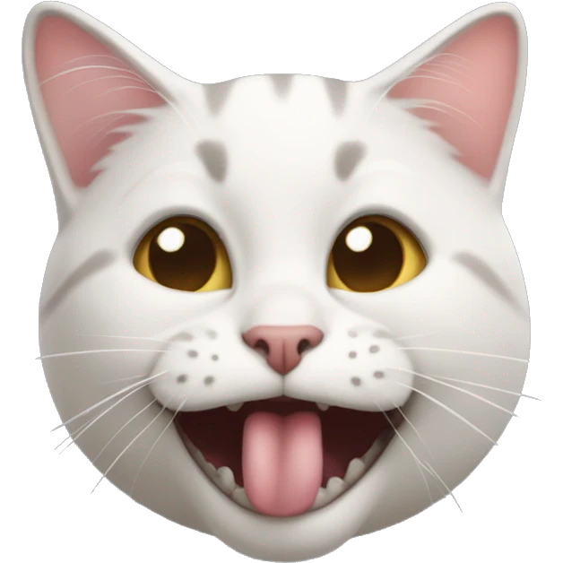 Cat strike out the tongue emoji