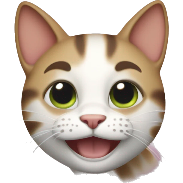 Extremely happy cat emoji