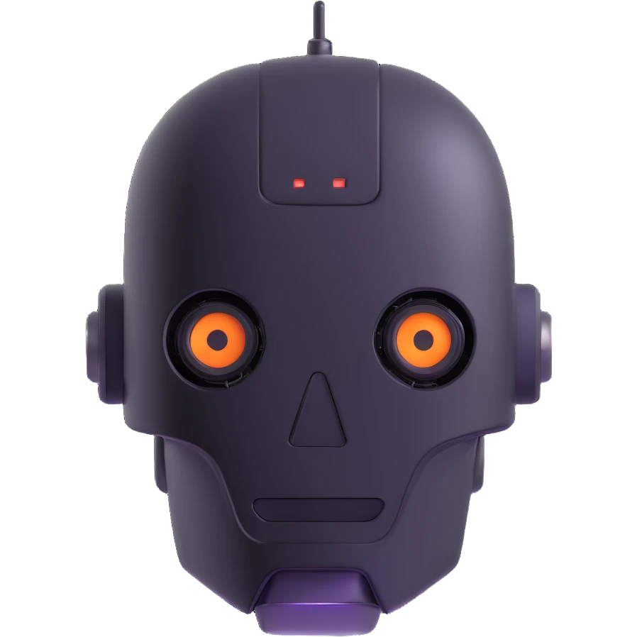 robot head emoji