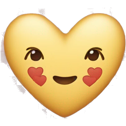 Heart with gingham pattern emoji