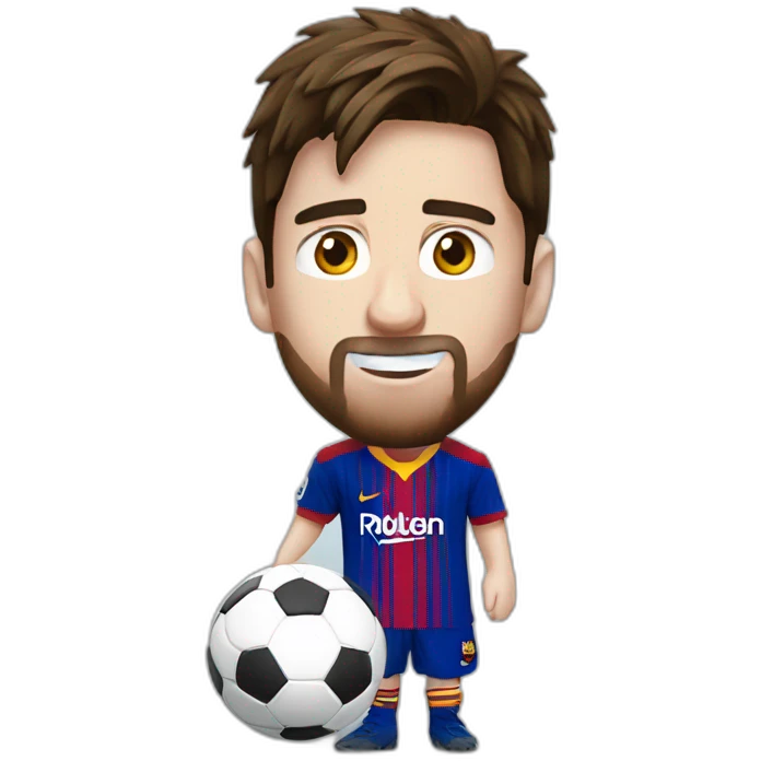 Messi qui embrasse ronal. emoji