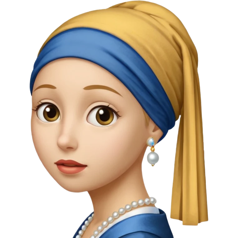 Girl with a Pearl Earring  emoji