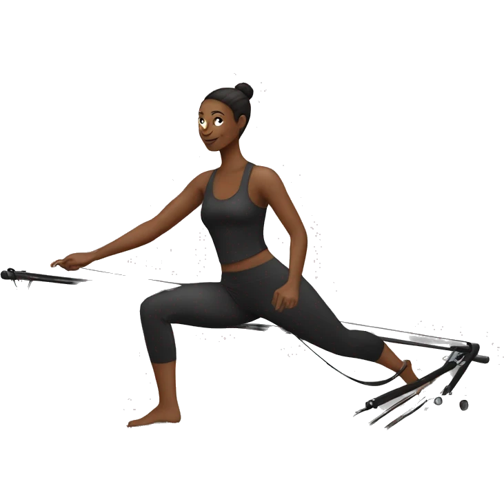 Pilates reformer black emoji