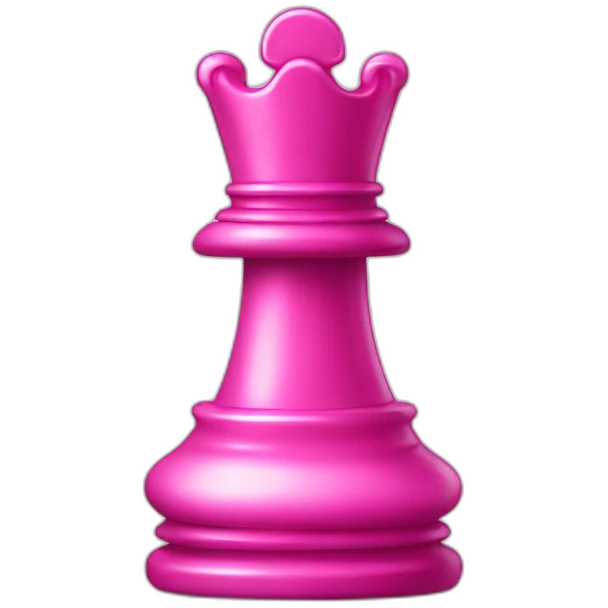 Pink chess piece emoji