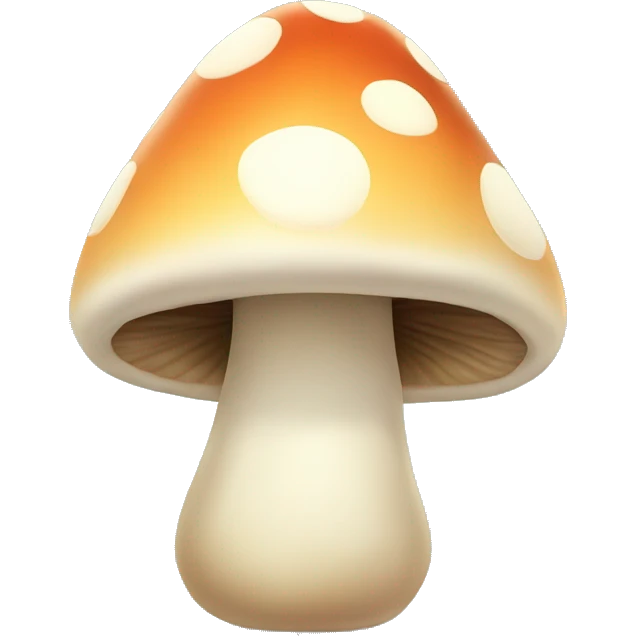 mushroom cute smiling emoji