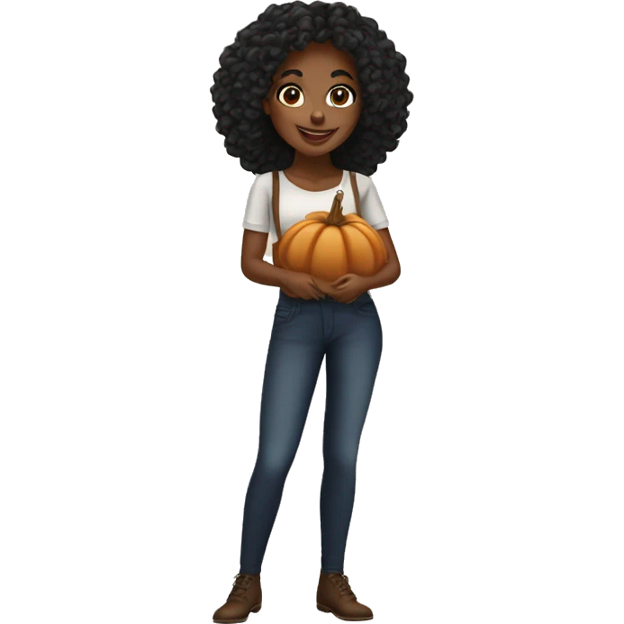 pretty black girl thanksgiving emoji