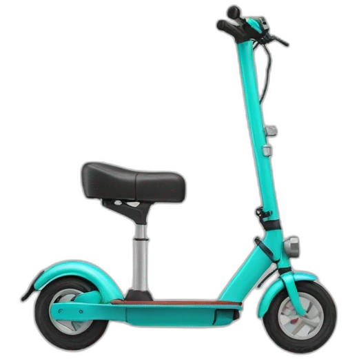 Kick scooter with color code 311c emoji