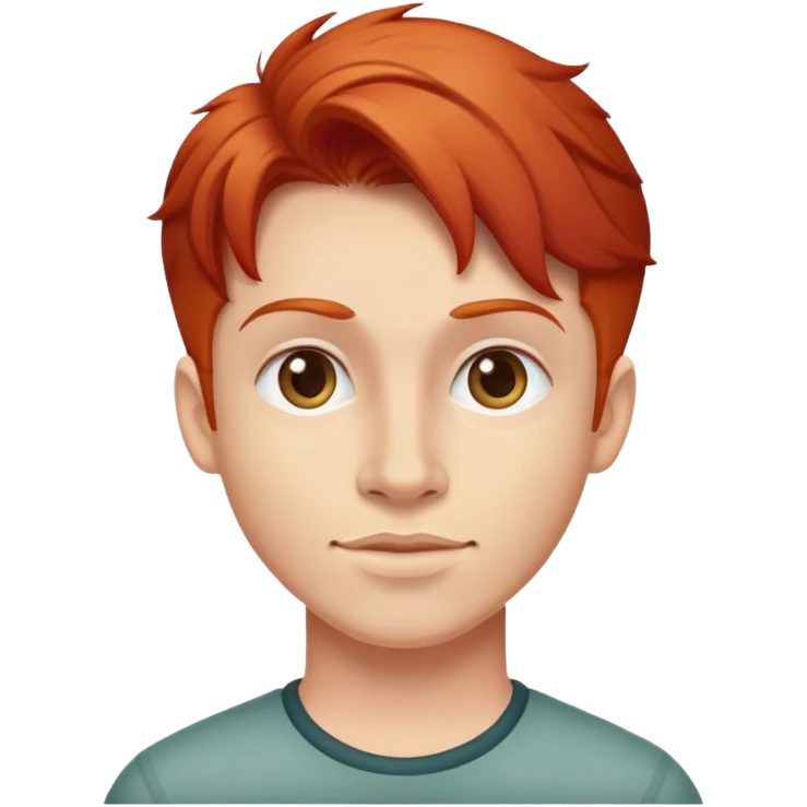 Chico peli rojo  emoji