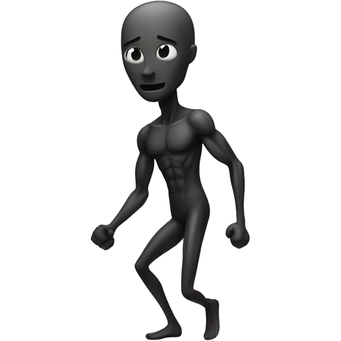 Thin man fitness emoji