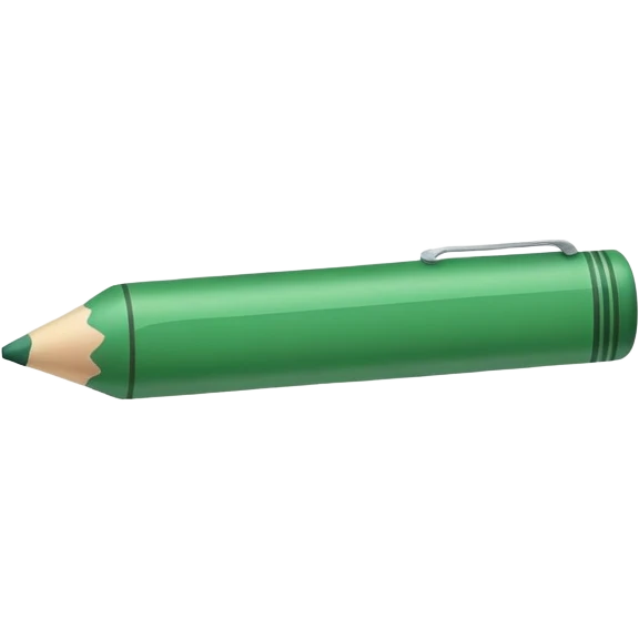 Green crayon emoji