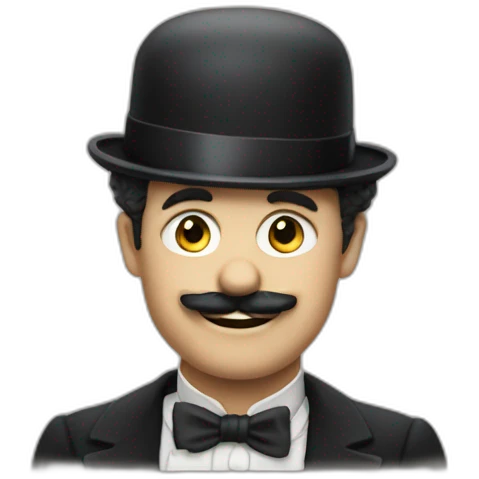 chaplin sans chapeau emoji