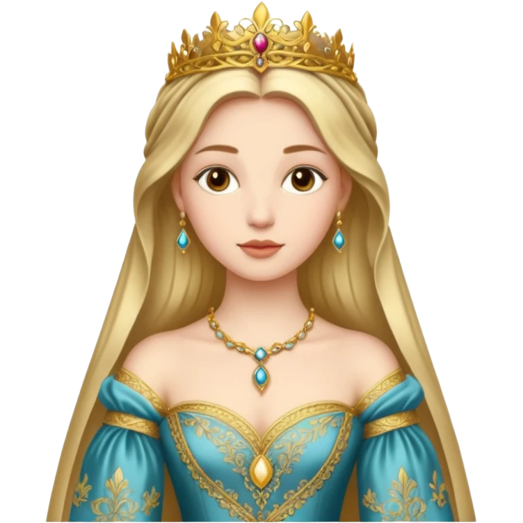 Renaissance princess with full dress emoji