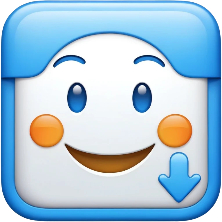 Mac Finder logo, blue square with happy face emoji