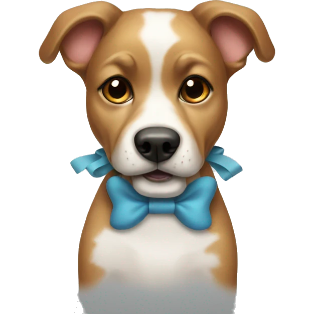 dog with bow emoji