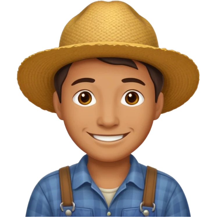  farmer not wear hat emoji
