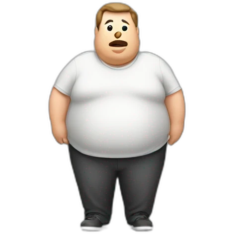 obese man emoji