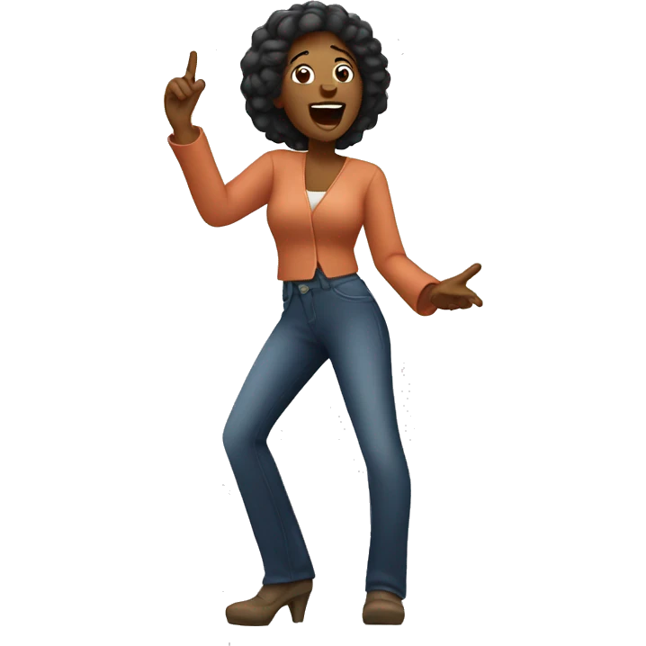 Woman singing  emoji
