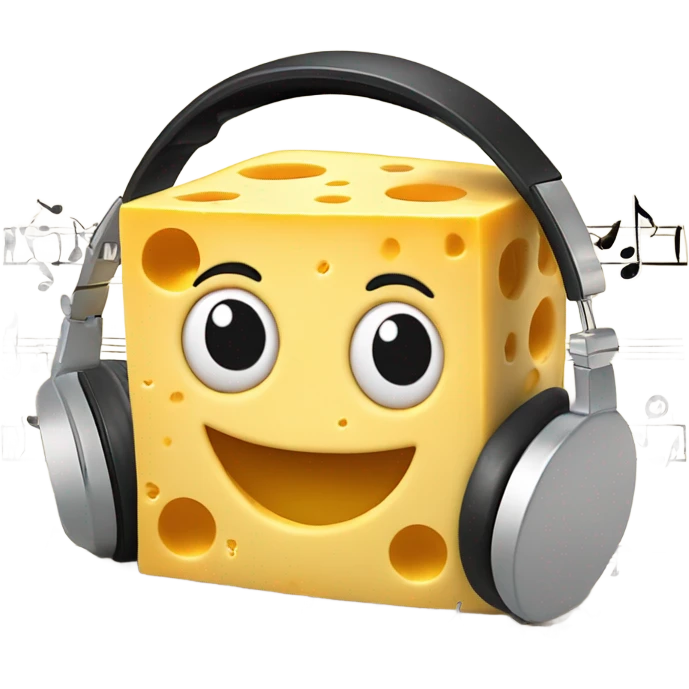 Blocks of cheese pumping mp3s emoji