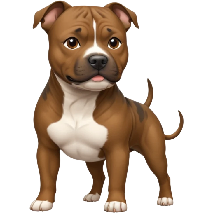 brindle staffordshire bull terrier emoji