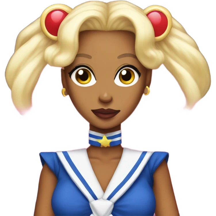 RuPaul wearing sailor moon costume  emoji