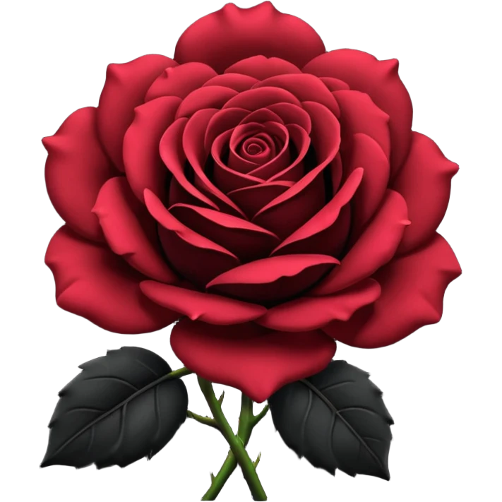 black rose emoji
