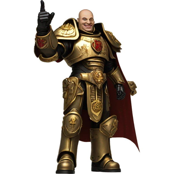 adeptus custodes from warhammer 40k giving a thumbs up emoji