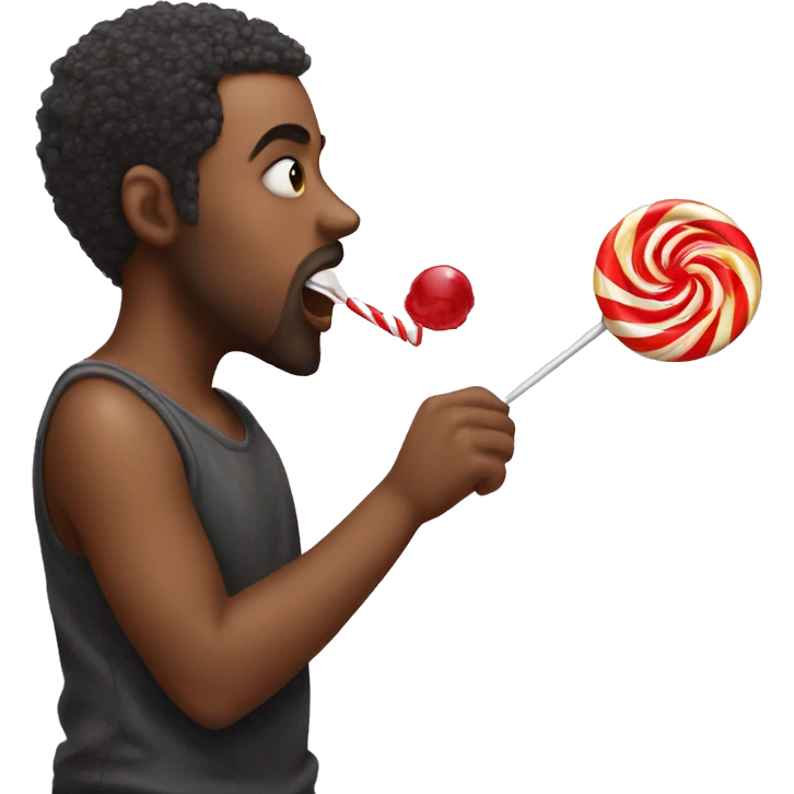 Sucking on an lollipop  emoji