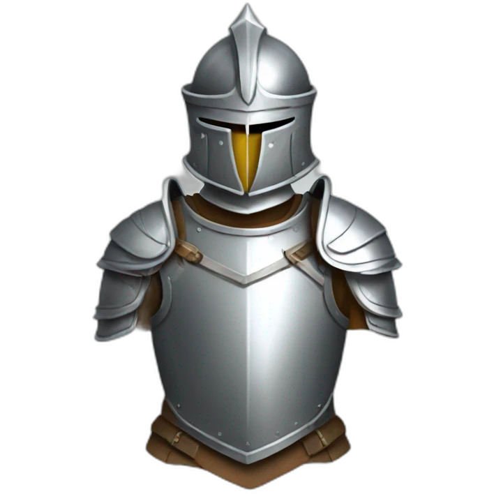 Silver medieval armor emoji