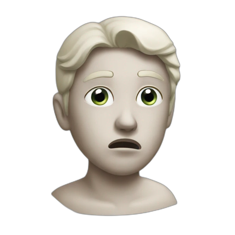 Chat rouj qui pleure emoji