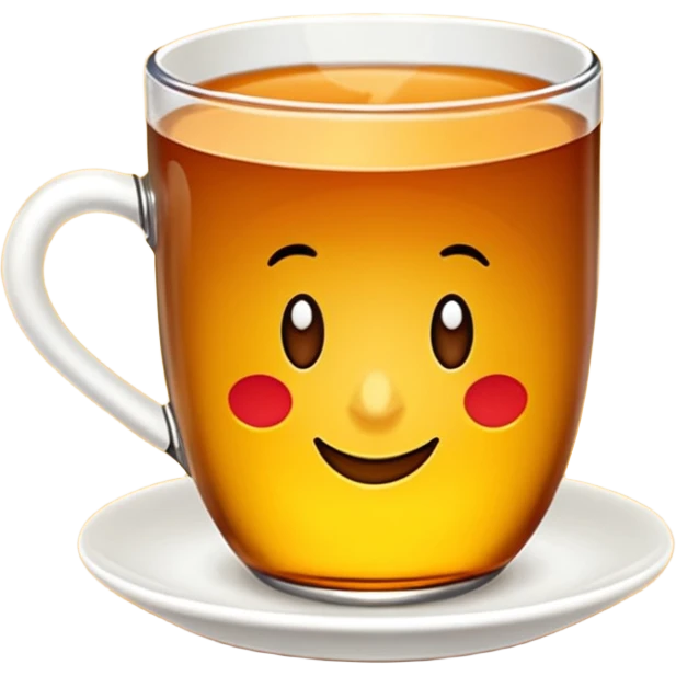 İnce belli bir bardakta türk çayı emoji