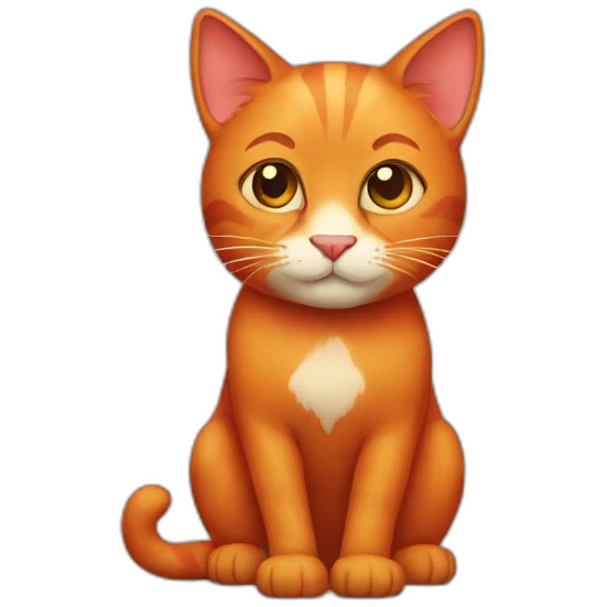 red cat emoji