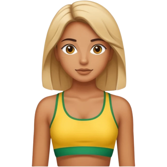 brasil crop top emoji