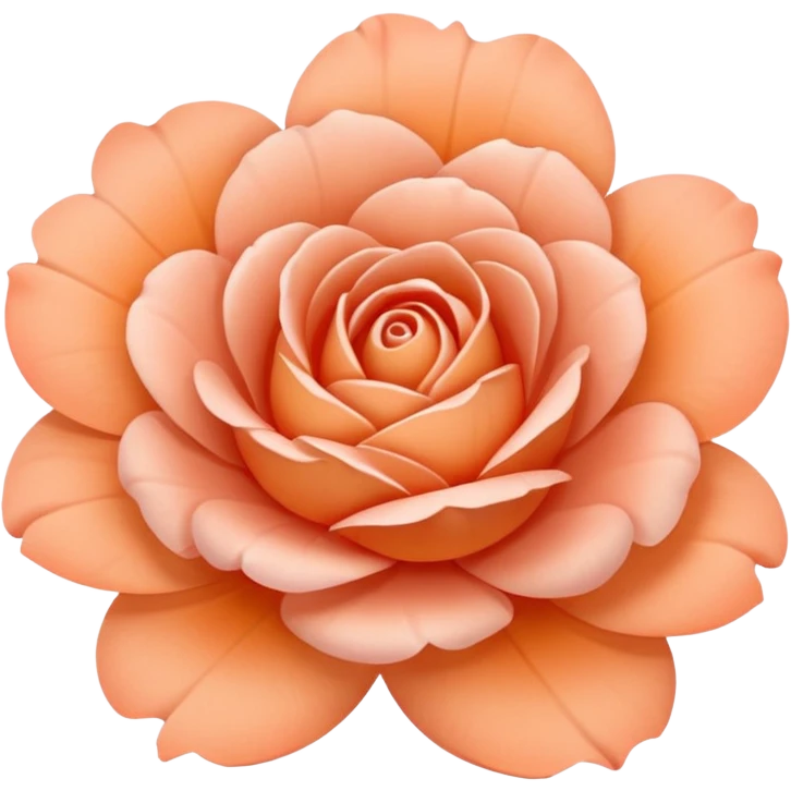 Peach colour chinese rose emoji