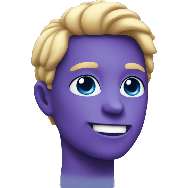 Purple mixed with blue heart emoji