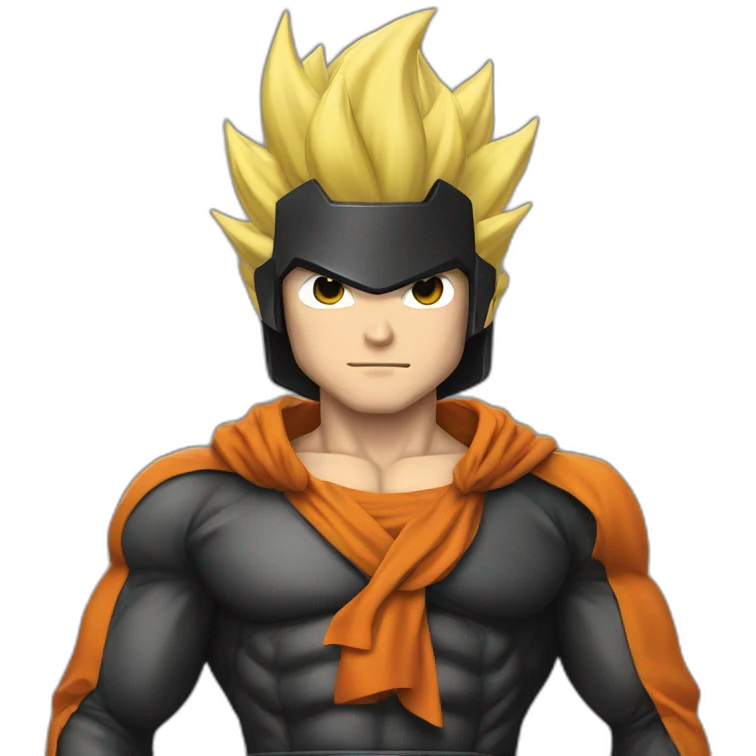 tiziano ferro dressed with goku suit emoji