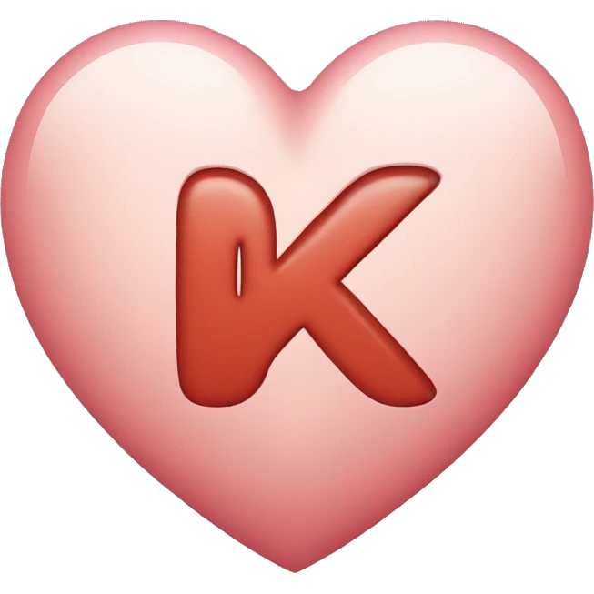 heart with letter K emoji