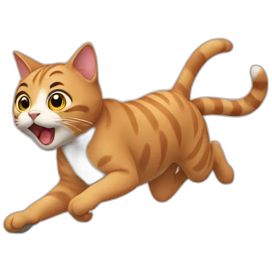 Cat running emoji