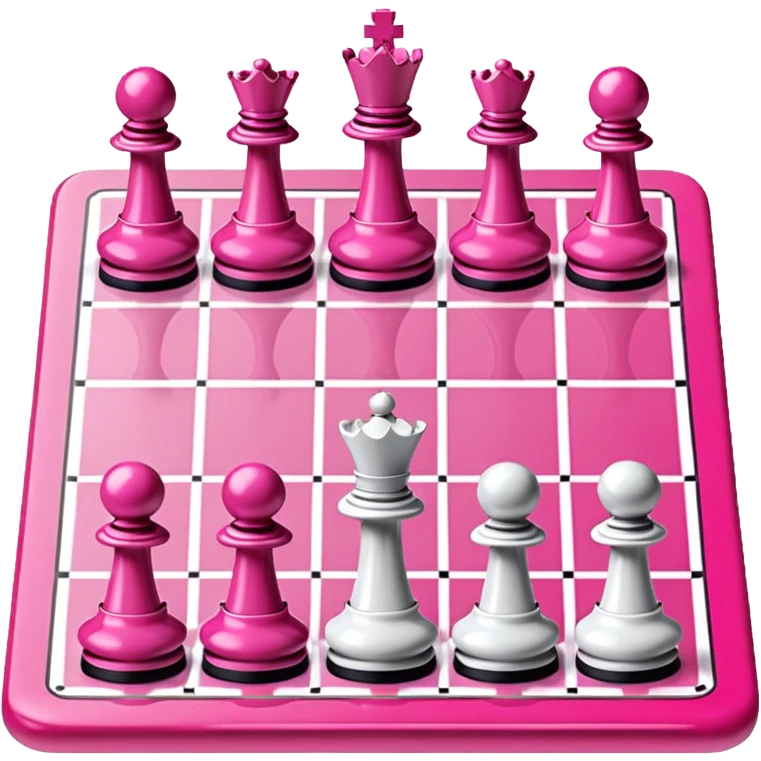 pink chess board emoji