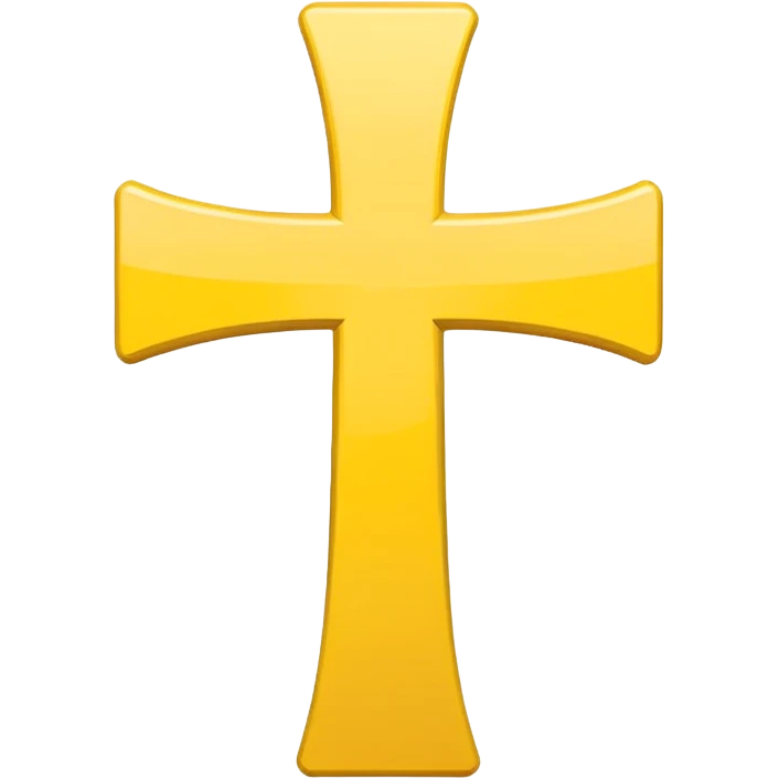 yellow diagonal cross symbol emoji