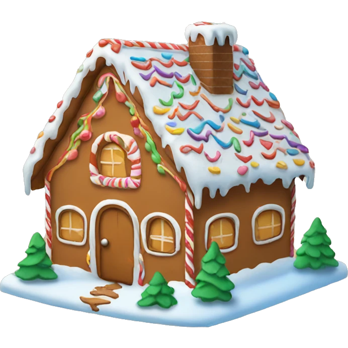 gingerbread house emoji