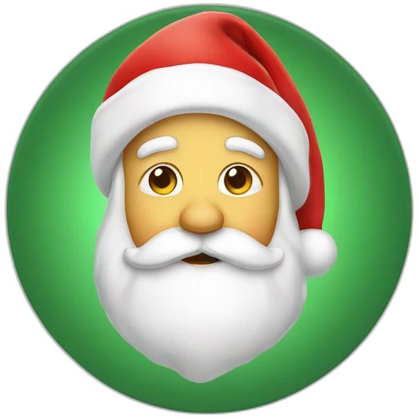 Shushing santa  emoji