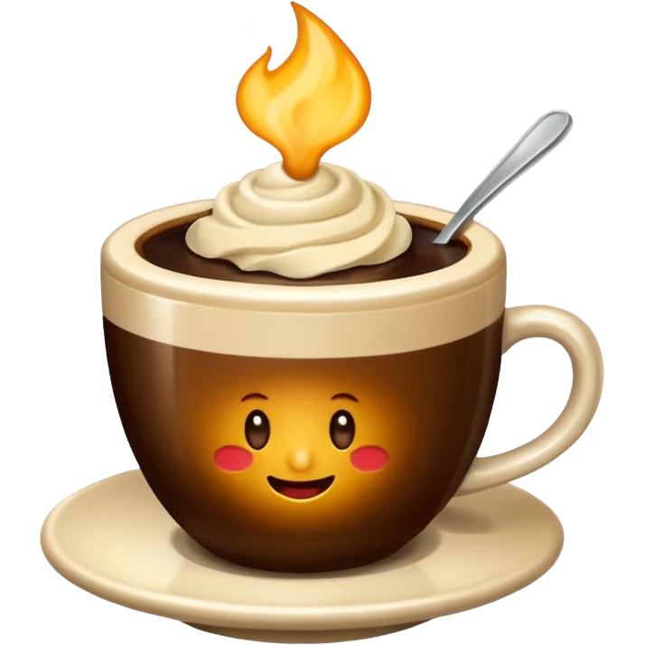 genera un cafe con vainilla emoji