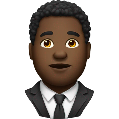 black fat guy emoji