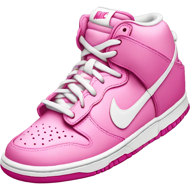 Pink Nike dunks  emoji